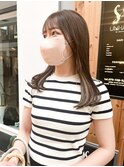シアーグレージュ×イヤリングカラー/ミルクチョコレート