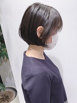 ステア ケース(stair case) 【馬場】髪質改善大人ナチュラル黒髪丸みボブ