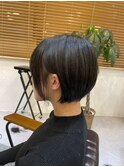 ボブショート　ショートボブ髪質改善スクールカット