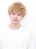アッシュブラックマッシュパーマウルフ波巻きカルマパーマ389