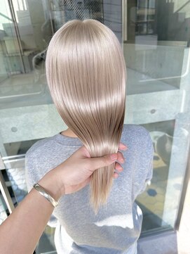 ヲタク(wotaku.) ホワイトミルクティーベージュケアブリーチダブルカラー艶髪