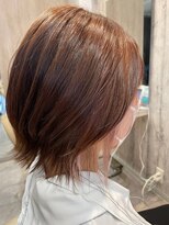 エヌアンドエー せんげん台店(N&A)&nbsp;くびレイヤー外ハネミディ インナーカラー髪質改善裾カラー