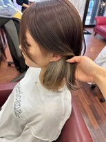 タンゴヘアー(tango hair)&nbsp;インナーカラー×ミルクティベージュ☆