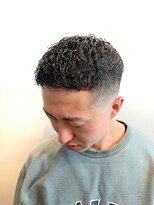 銀座マツナガ 神田店&nbsp;スキンフェード濡れパンクロップ短髪黒髪