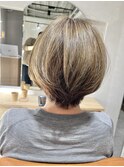 ダメージレス白髪染ぼかし特化salon!ハイライト／グレージュ