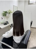 切りっぱなしロングボブ