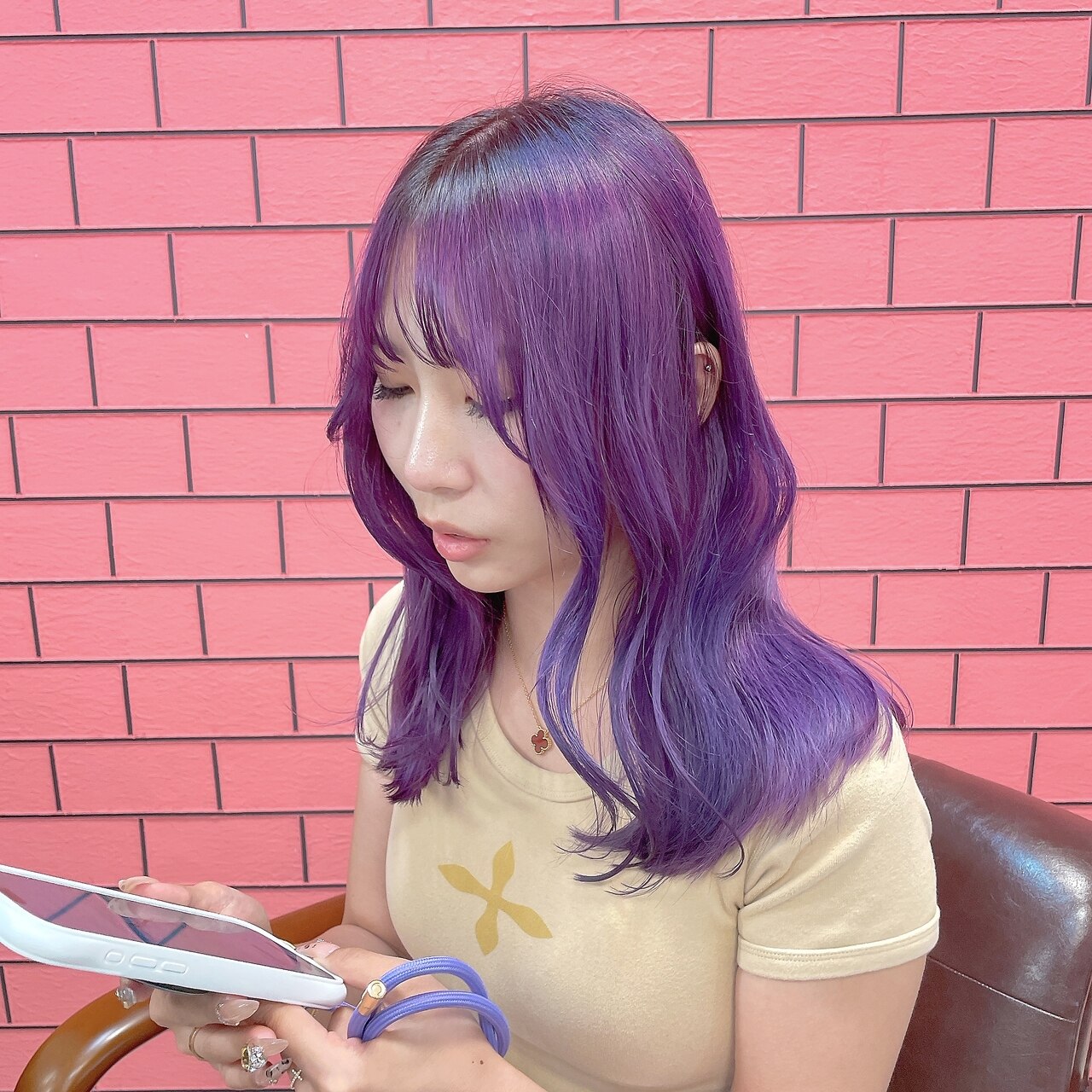 2026年春】ショッキングパープルの髪型・ヘアアレンジ｜人気順