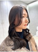 韓国ヘア髪質改善ブリーチなしダブルカラーオリーブベージュ
