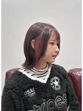 リエート 四条河原町(Lieto) フェイスフレーミングインナーイヤリングカラーピンクブラウン