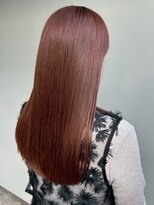 ナカオコアフュール(NAKAO COIFFURE)&nbsp;ピンクベージュ ツヤ髪ロング ダメージレス ストレート