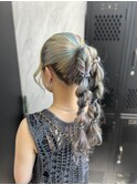ライブ前ヘアセット/ポニーテール