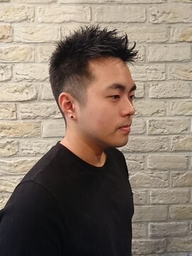 グラッドバーバードットエビス 恵比寿(GLAD BARBER. EBISU) サーフカール/スパイキーショート/ブルーブラック[恵比寿]