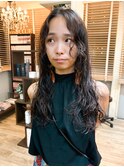 ロングウェーブパーマ