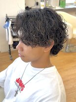 ビカム 名駅(become) 【黒髪サーフカール】センターパートコンマバングスパイラル