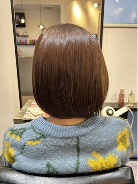 コラソン(corazon) ナチュラルボブカット+ブリーチなしベージュ