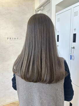 アッシュベージュ　ツヤカラー