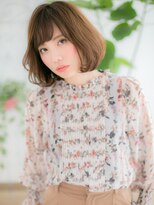 ネル 仙台(Nelu)&nbsp;仙台/髪質改善/ウォームベージュ☆ハッシュカットボブパーマe