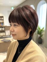 アンバー(Amber)&nbsp;ショートボブ×ピンクブラウン