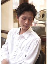 ソーレ(sole) mitsukiメンズショートピンパーマルーズショート大人ヘア