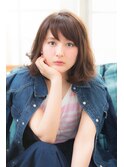 ゆるふわパーマ/大人ガーリー/フェミニン/愛されミディ/小顔ボブ