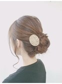 ゆるシニヨンアレンジ