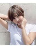 【THiRD 浅野】オリーブベージュレイヤーカット20代30代40代