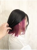 【Lads+h 】大人可愛いインナーカラー/ショコラピンク