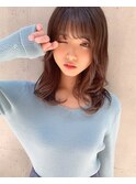 大人っぽいレイヤーでナチュラル可愛いミディアム　担当大山