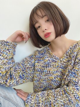 ルービック 京橋(Rubik's) 小顔ショートボブ大人セクシーダークカラー