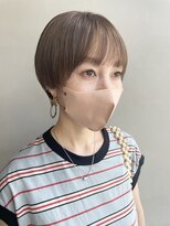 ヘアー アイス 御器所本店(HAIR ICI) マッシュショート × 白髪ぼかしカラー