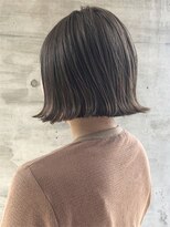 アース 三田南ウッディタウン店(HAIR&MAKE EARTH) 20代30代ミニボブオリーブグレージュ小顔美肌ストレート丸み