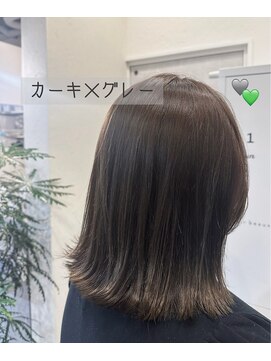 デジーヴュー(desir beaux) ナチュラル・カーキ×グレーカラー