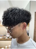波巻きパーマ