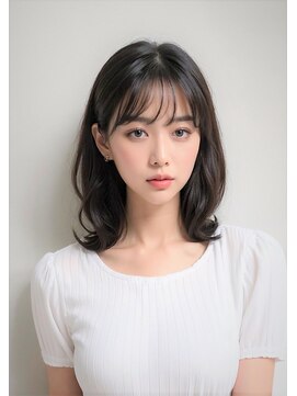 カットスタジオ クオーレ(Cut studio Cuore) 大人可愛いナチュラルレイヤー黒髪、艶髪、シースルー【京都駅】