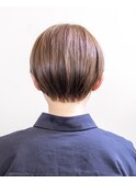 ベージュショート#切りっぱなしボブ#ダメージレスカラー#豊橋
