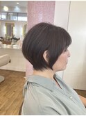 ふんわりショート×ナチュラルブラウン