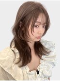 【艶感★シースルーバング】韓国ヘア20代30代ウェーブ巻き髪