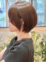 グリッター 仙台中央店(GRITTERs)&nbsp;丸みショートマッシュ　小顔バング　顔周りカット　似合わせヘア