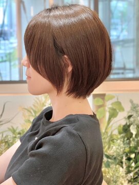 グリッター 仙台中央店(GRITTERs) 丸みショートマッシュ 小顔バング 顔周りカット 似合わせヘア