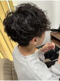 マッシュ＋プードルパーマ