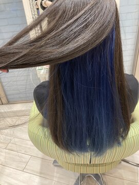 ビス ヘア アンド ビューティー 西新井店(Vis Hair＆Beauty) 10代大20代人気インナーブルーカラー