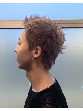 ラクープブン 恵那店(LaCoupeBUN) LaCoupeBUN/アップバング/メンズカット/ダブルカラー/ブリーチ