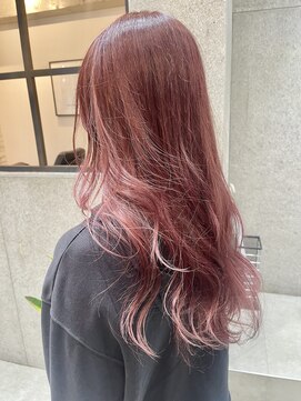 フェリア 渋谷(Feria) 【Feria渋谷】ピンクグラデーションカラー/細めハイライト