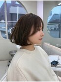 小顔◎ボブルフ/ネビージュ/髪質改善/ハイトーン
