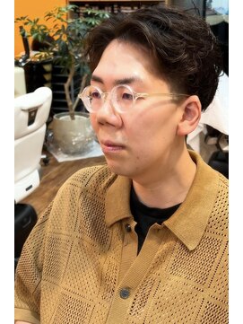 シャレル(sharel) メンズゆるめパーマセンターパート