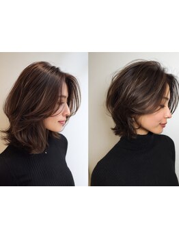 白髪があってもカラーを楽しむ。似合わせ×品のある大人スタイルへ*[稲毛海岸/縮毛矯正/髪質改善/白髪染め]