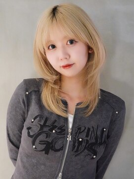 アルバム 池袋(ALBUM) 美髪顔周りレイヤーおくれ毛前髪カットロング_F0794