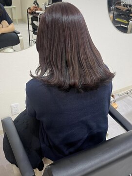 スケール(SCALE) ラベンダーブラウン/くびれミディアム/髪質改善カラー