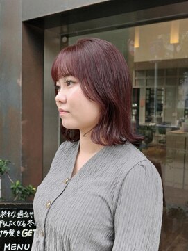 クリアーオブヘアー 一社店(clear OF HAIR) 濃いめ深めにボルドーred