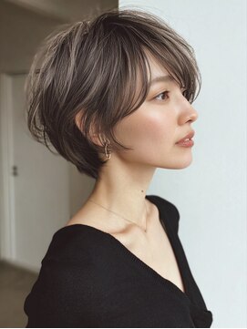 ハーツ(Heart's) 白髪ぼかし脱白髪染め似合わせショートボブ40代50代60代♪